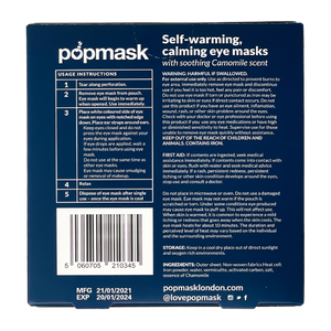 POPMASK Calm Warming Eye Mask Chamomile Scented 5-pack