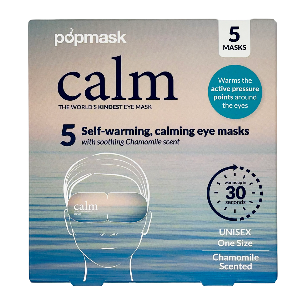 POPMASK Calm Warming Eye Mask Chamomile Scented 5-pack