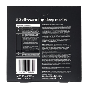 POPMASK Jet Setter Warming Eye Mask Jasmine Scented 5-pack