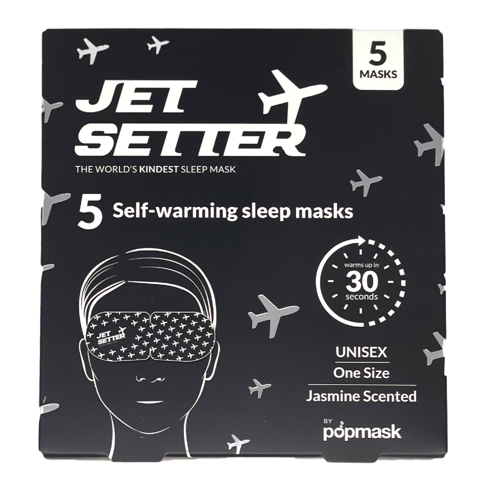 POPMASK Jet Setter Warming Eye Mask Jasmine Scented 5-pack