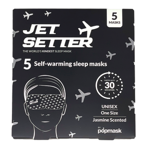 POPMASK Jet Setter Warming Eye Mask Jasmine Scented 5-pack