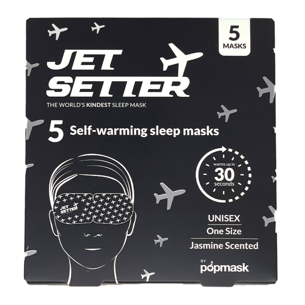 POPMASK Jet Setter Warming Eye Mask Jasmine Scented 5-pack