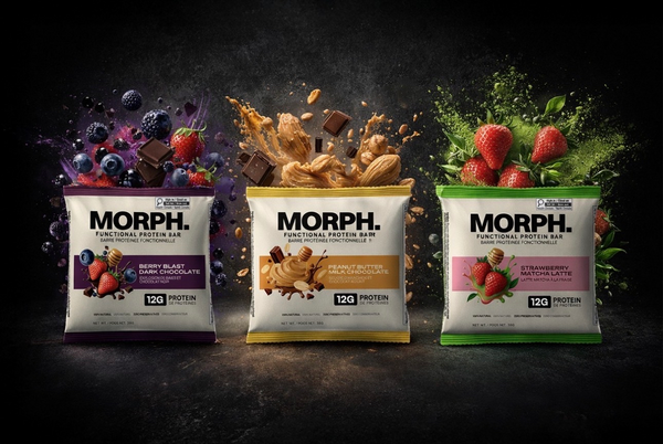 MORPH Functional Protein Bars Sampler Box (12 bars)