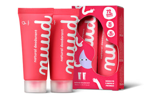 Nuud Microsilver and Zinc Oxide Deodorant Cream 2-pack 2 x 20ml