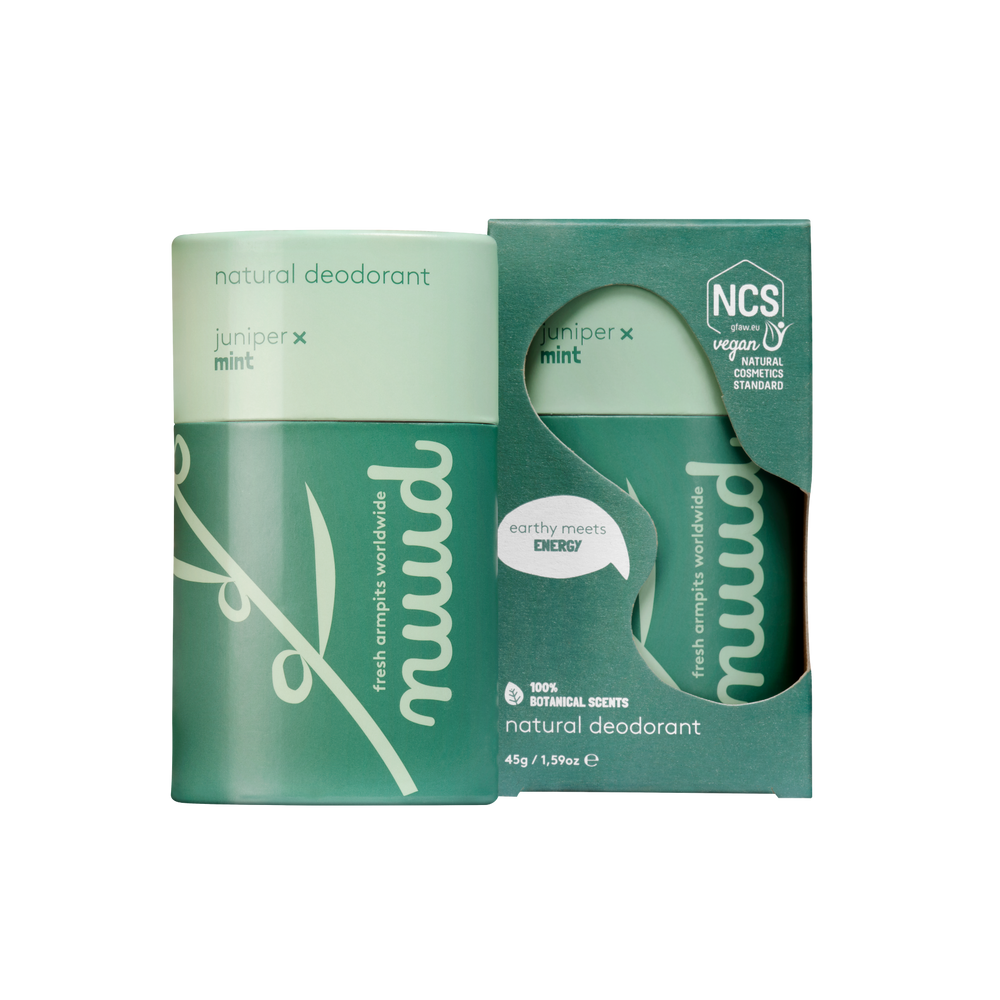 Nuud Microsilver and Zinc Oxide Deodorant Stick Juniper X Mint 45g