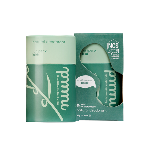Nuud Microsilver and Zinc Oxide Deodorant Stick Juniper X Mint 45g