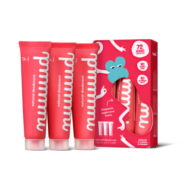 Nuud Natural Cream Deodorant XXL Pack 3X40ml