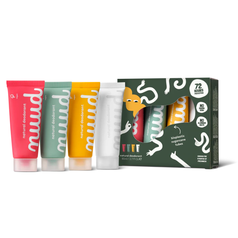 Nuud Natural The Natural Cream Deodorant Family Pack 4 x 20ml
