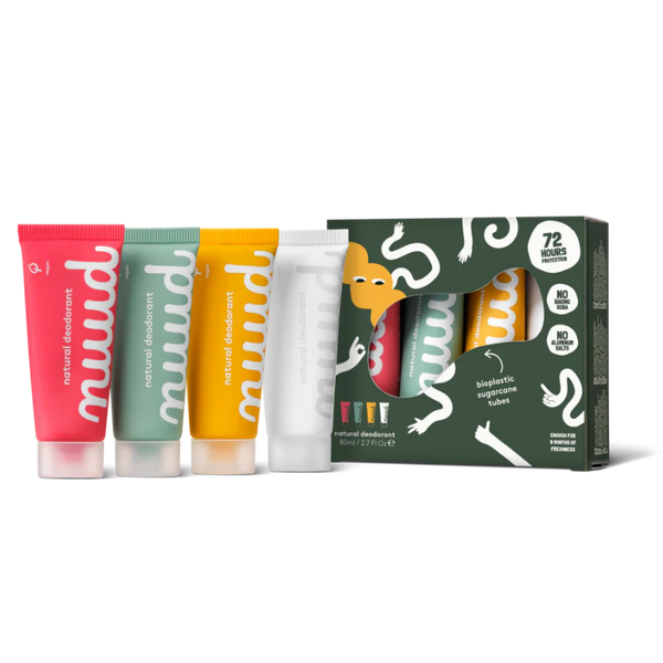 Nuud Natural The Natural Cream Deodorant Family Pack 4 x 20ml