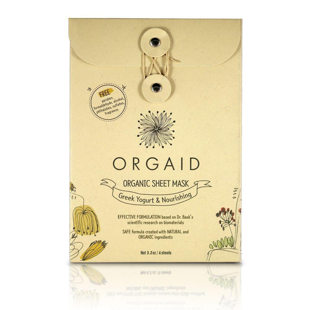 ORGAID Firming & Nourishing Sheet Mask Box 4-pack