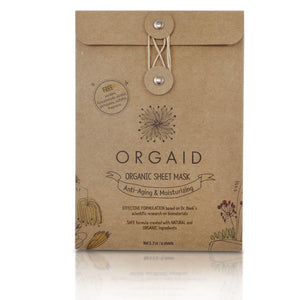 ORGAID Anti-Aging & Moisturizing Sheet Mask Box 4-pack
