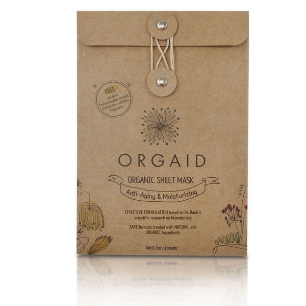ORGAID Anti-Aging & Moisturizing Sheet Mask Box 4-pack