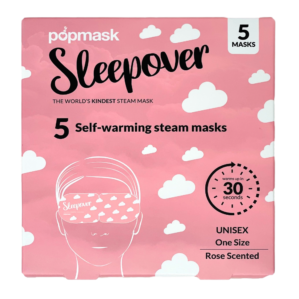 POPMASK Sleepover Warming Eye Mask Rose Scented 5-pack