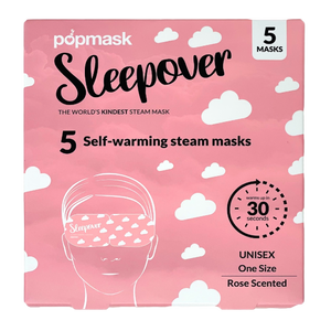 POPMASK Sleepover Warming Eye Mask Rose Scented 5-pack
