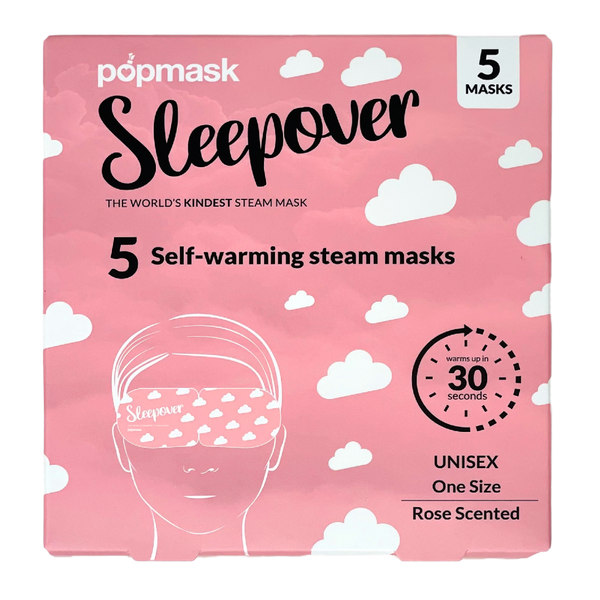 POPMASK Sleepover Warming Eye Mask Rose Scented 5-pack