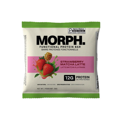 MORPH Functional Protein Bar Strawberry Matcha Latte