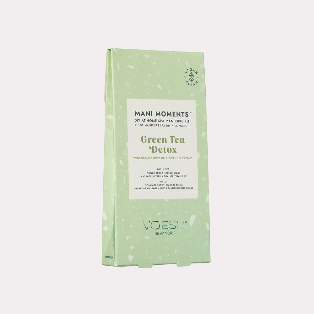 VOESH Mani Moments Green Tea Detox 3 Step At-Home Manicure Kit