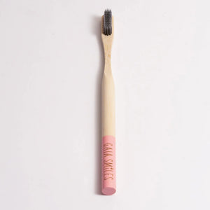 Gaia Smiles Bamboo Toothbrush with Activated Charcoal Bristles