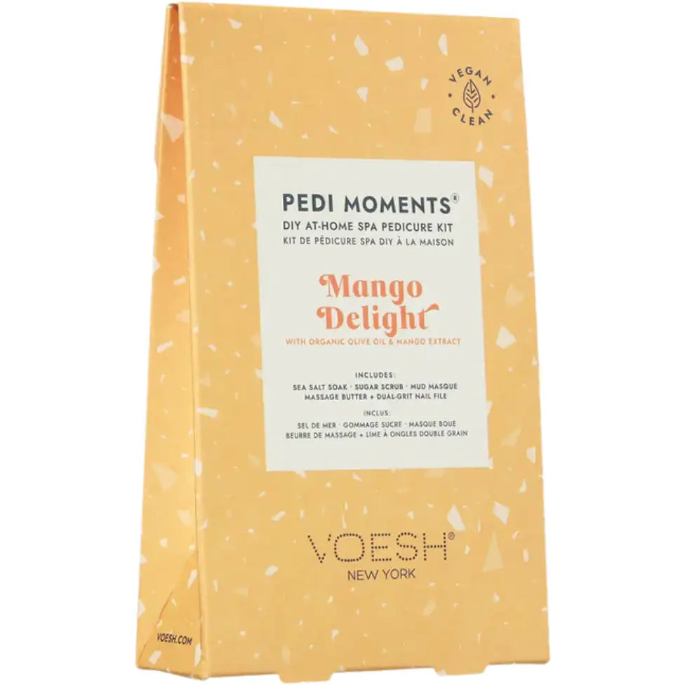 VOESH Pedi Moments Mango 4 Step At-Home Pedicure Kit